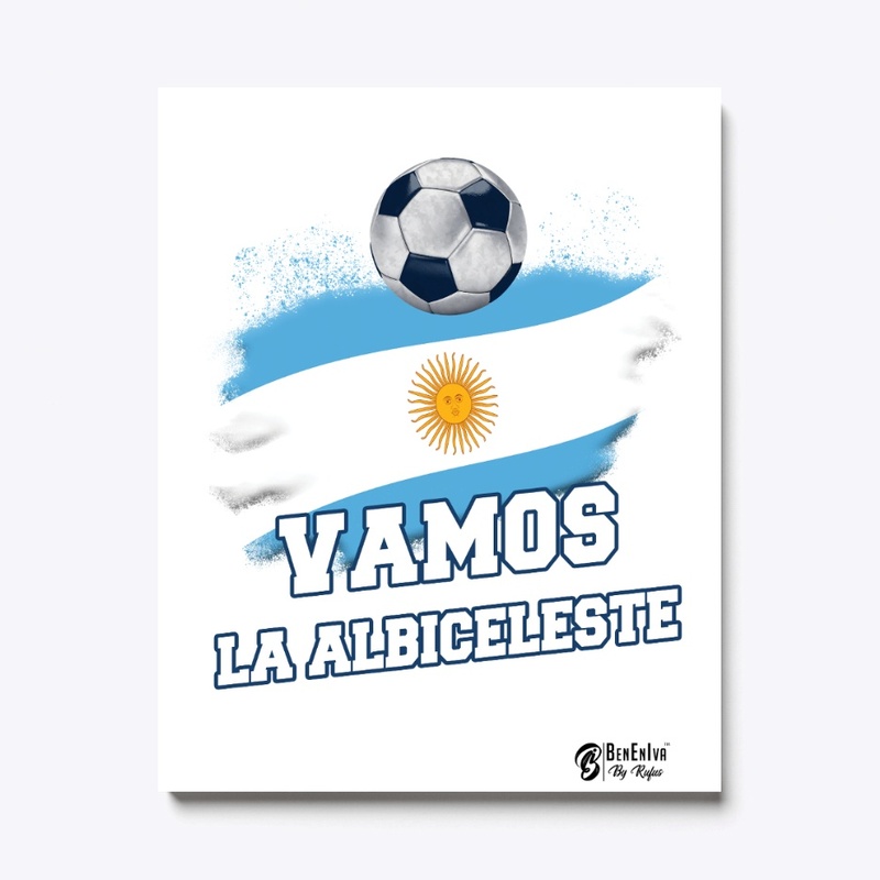 Argentina Football Supporter White Shirt