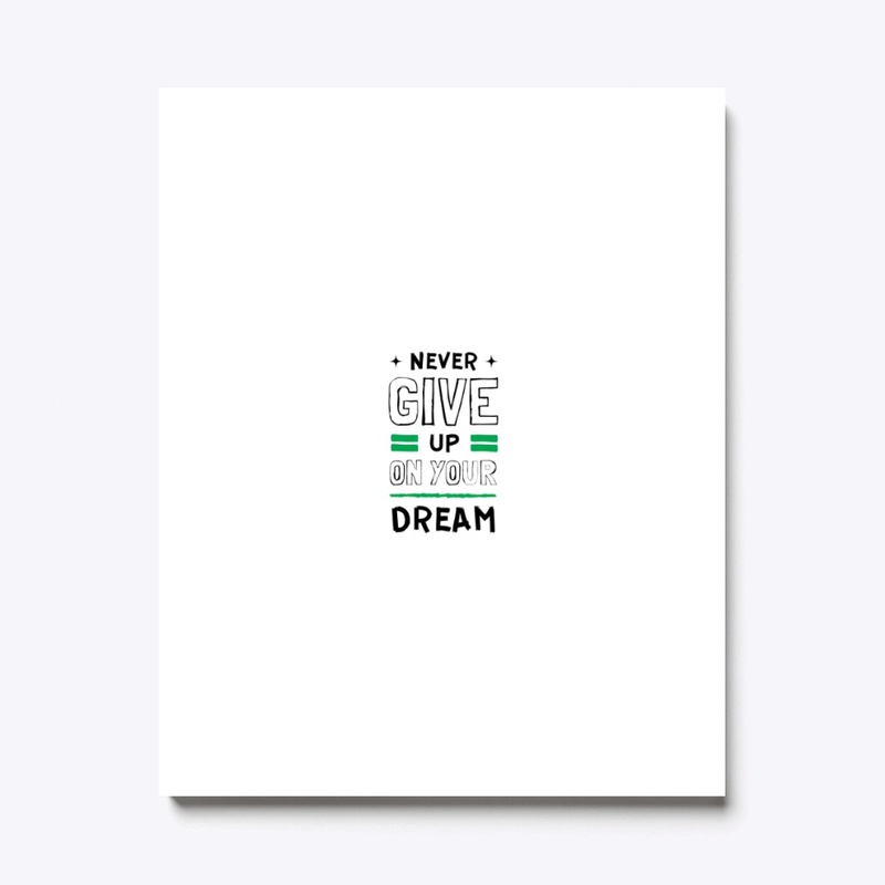 Never give up t-shirt