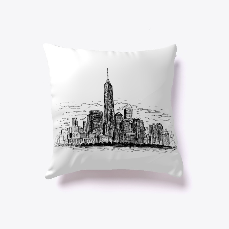 NYC Freedom Tower Pillow