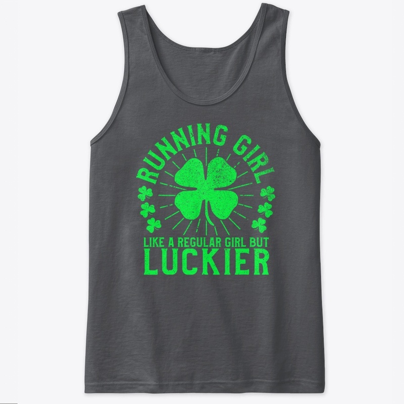 Running Girl Funny St Patrick's Day