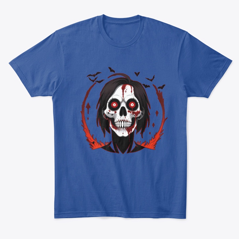 Heavy Metal Blazing Zombie Skull
