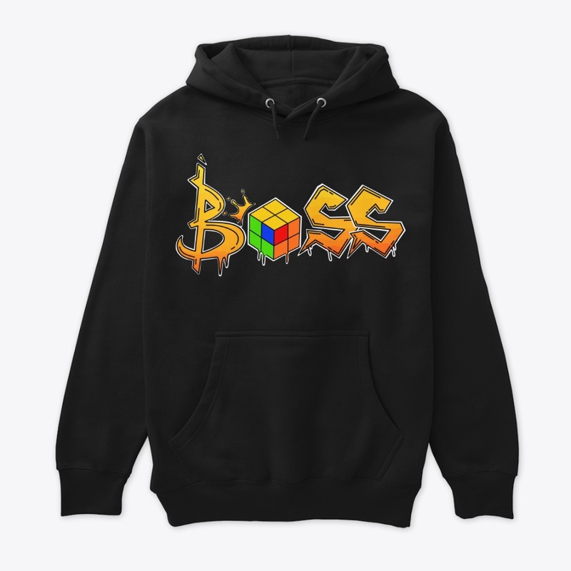 Boss Cubing T-Shirt (Black 2x2)