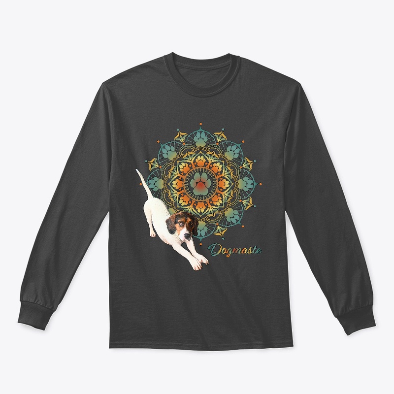 Dogmaste - Yoga dog with dog paw mandala