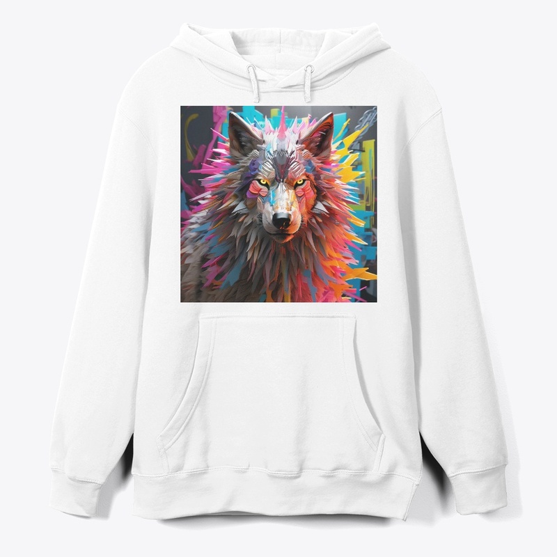 Vibrant Wolf Spirit