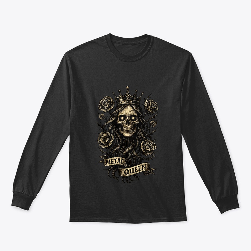 Metal Queen | Gothic Skull & Roses Art