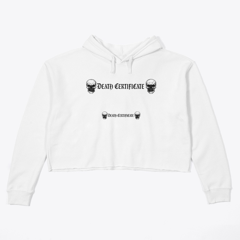 Death Certificate - Women's Crop Hoodie