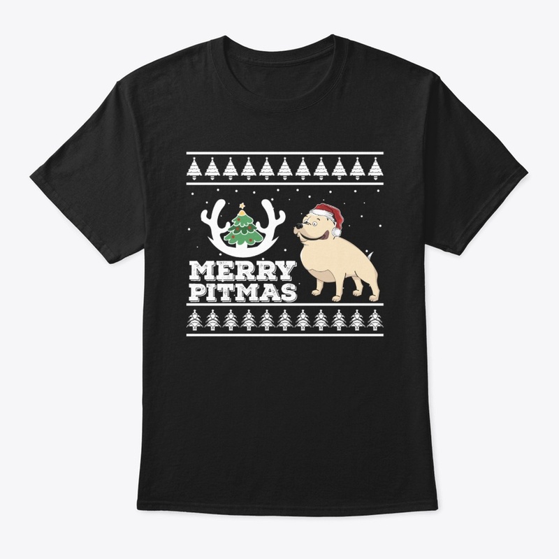 Merry Pitmas Ugly Christmas  Pit Bull