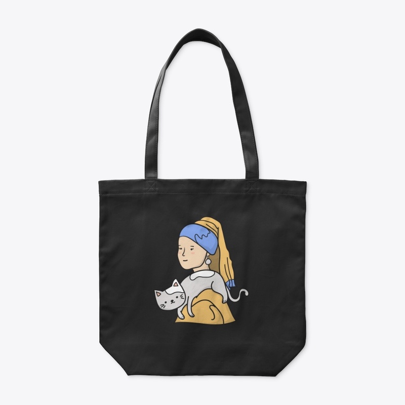 Cat mom, Girl with a pearl earring