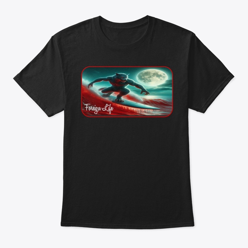 Foreign Life Werewolf Surfing Halloween