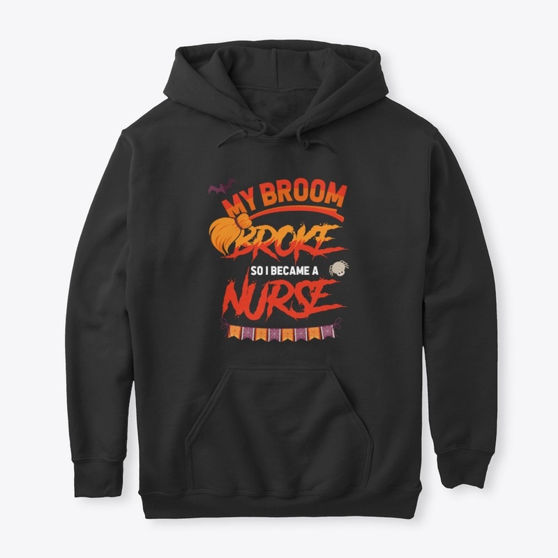 Nurse Halloween witch broom Slim Fit 