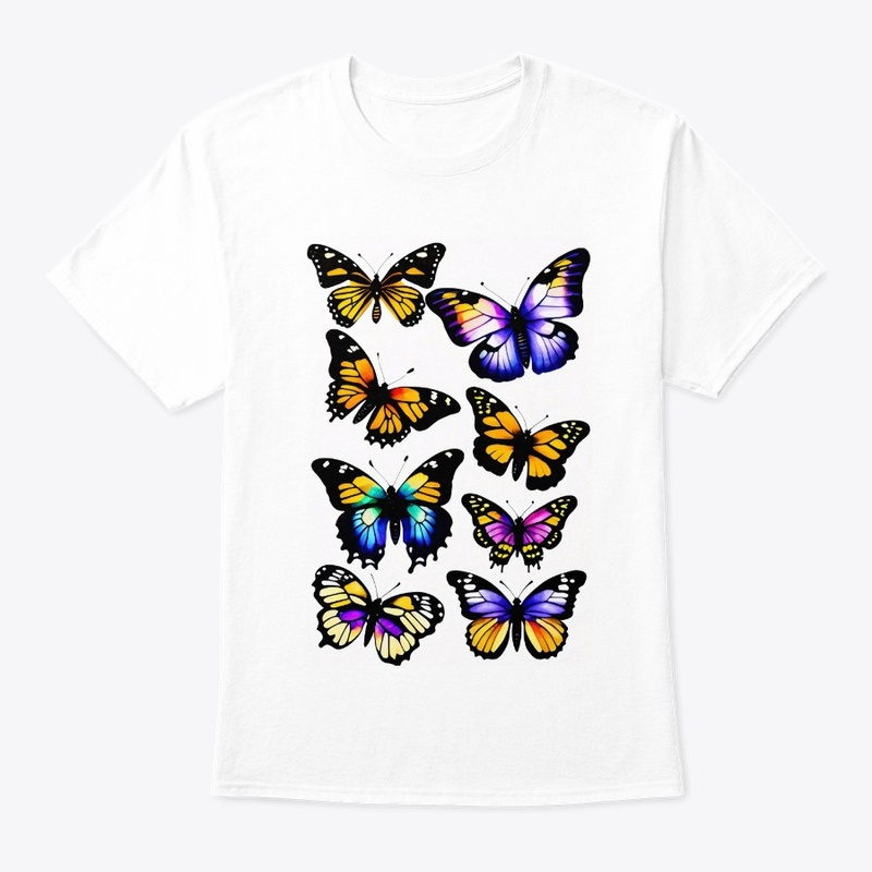many butterflies clipart fou you