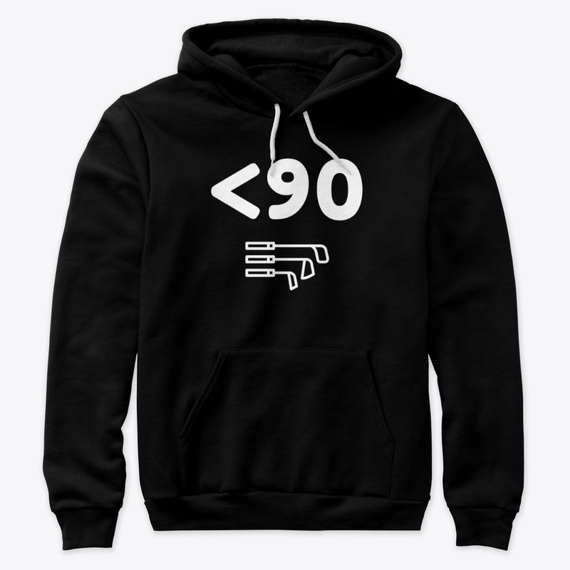 Break 90 Golf Score (white print)