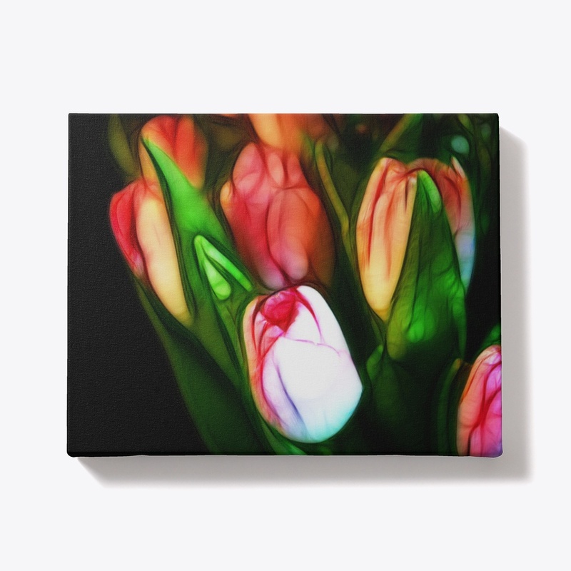 Abstract Pink Tulips