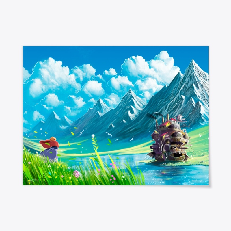 Mountains and lake