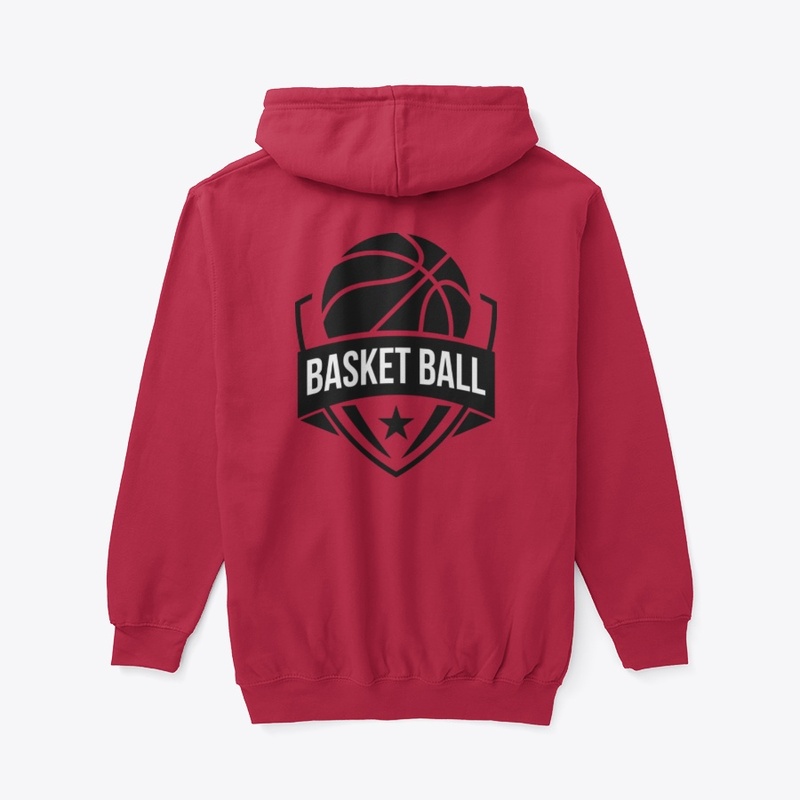 Black and White Basketball Logo