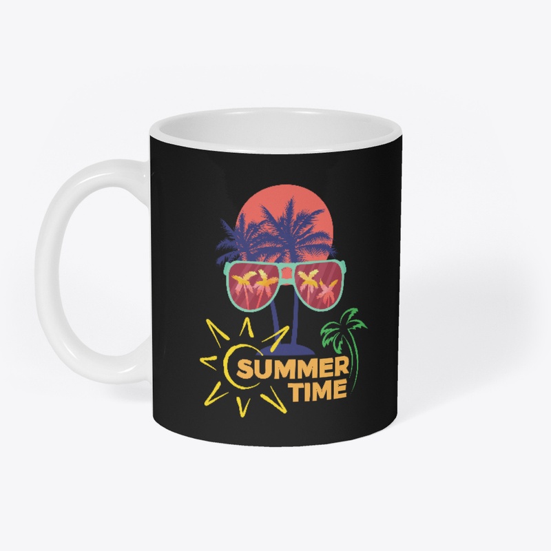 Black Colorful Summer Time Holiday