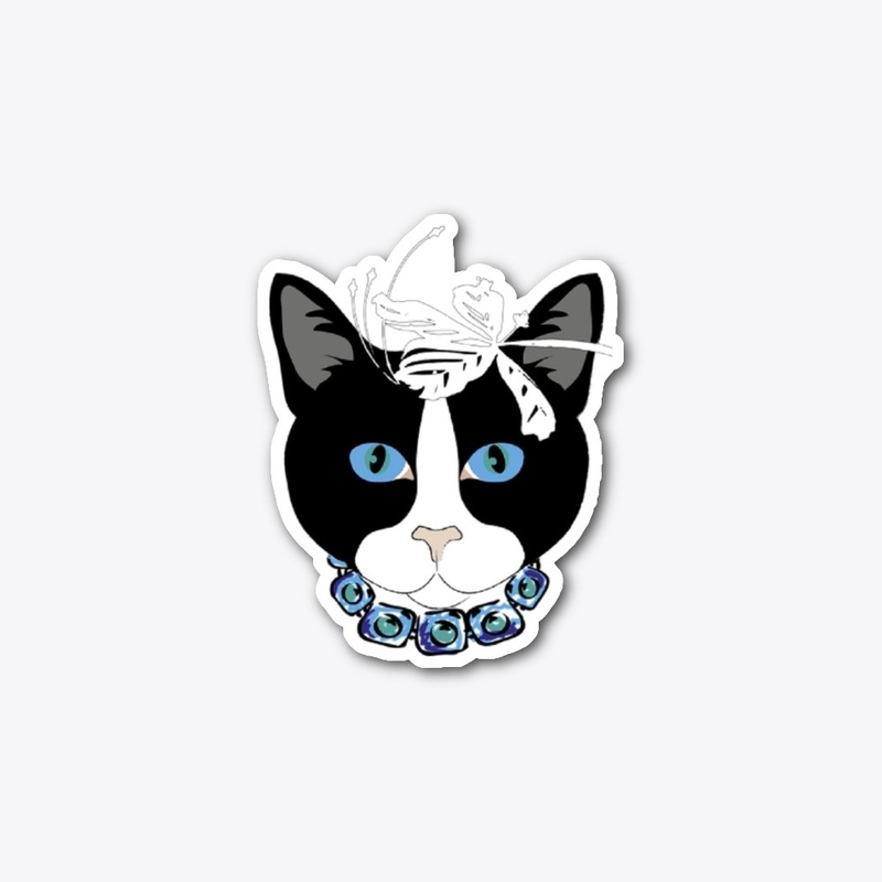 Black cat cloth face mask