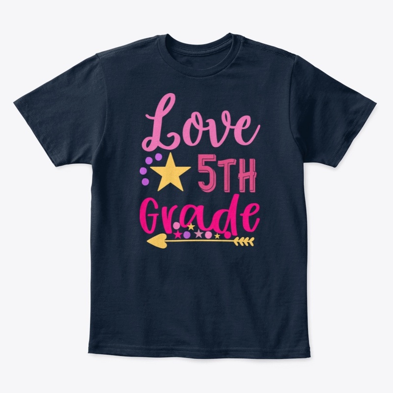 love 5th grader shirt for kindergarten