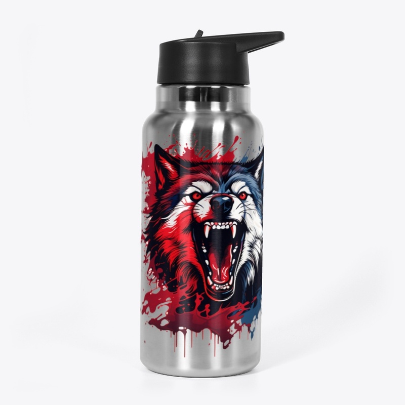 Scary wolf design tshirts 