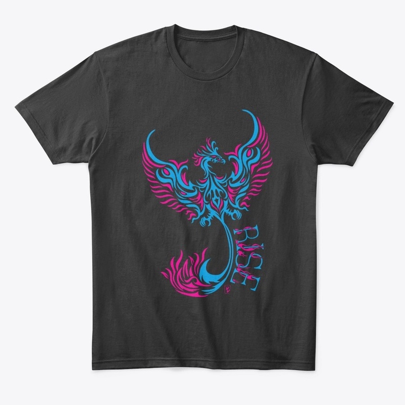 Rise like a Phoenix - Blue/Pink