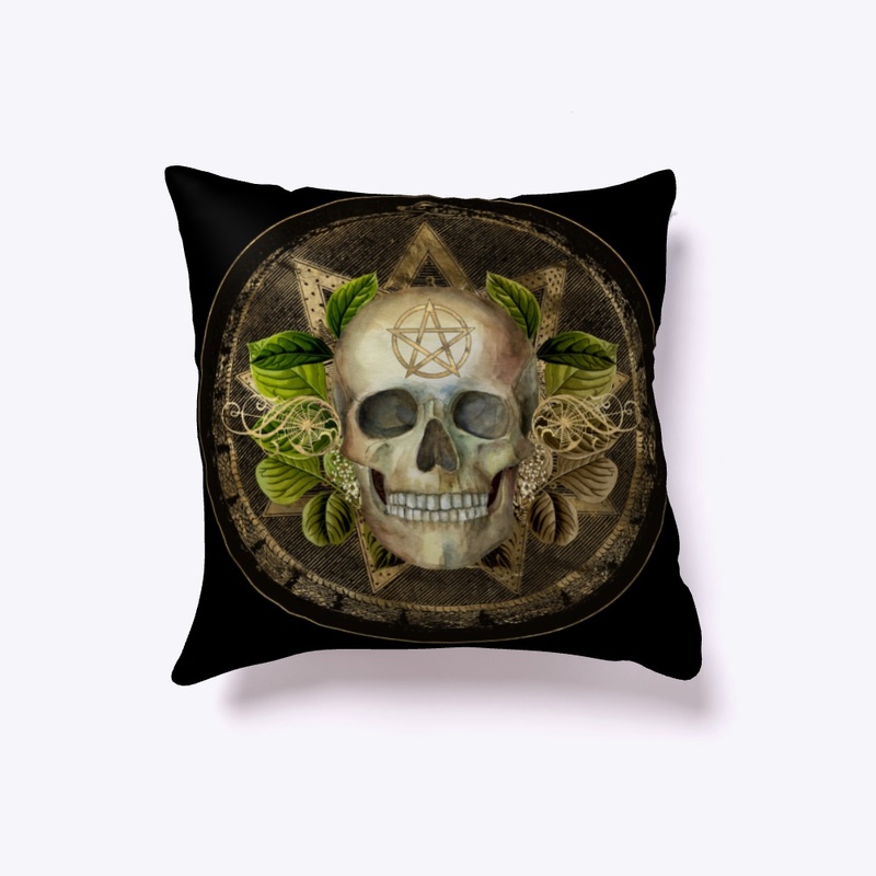 Witchy Pagan Skull