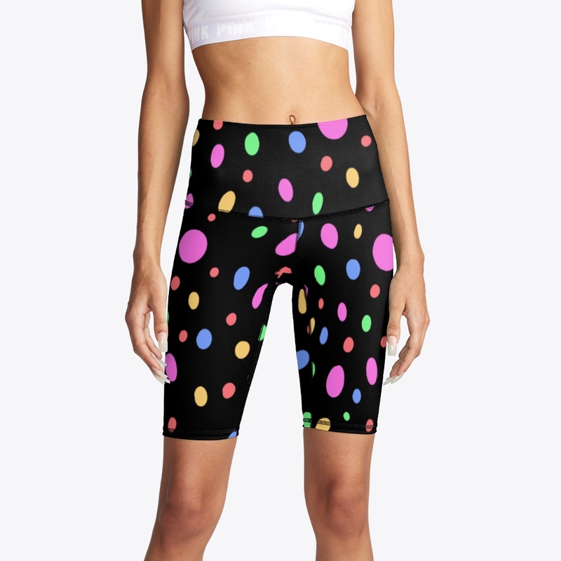 Coloured Dots on Black Background