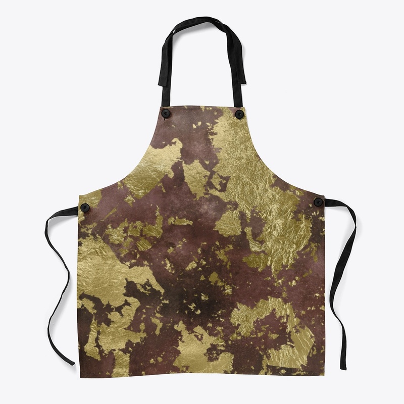 Brown and Gold Distressed Design 