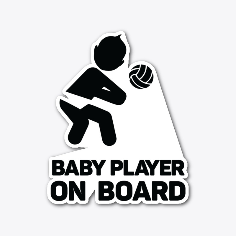 CAR STICKER - BABY PLAYER ON BOARD