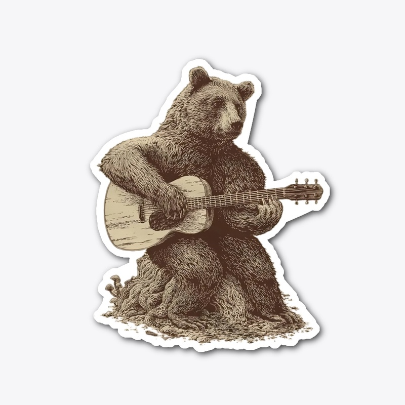 Bear Playing Guitar
