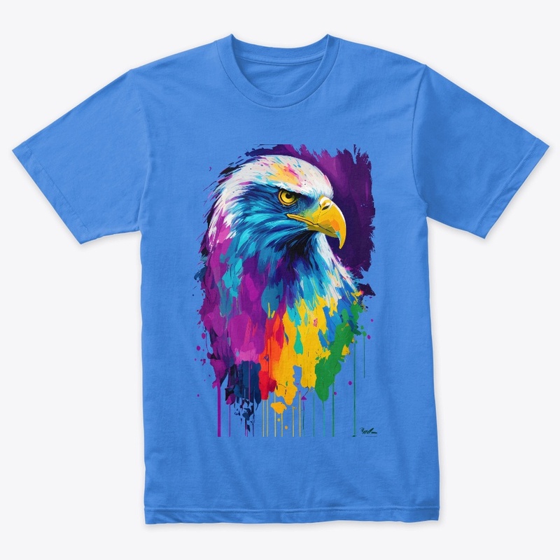 Colorful Vibrant Eagle | Rightward look