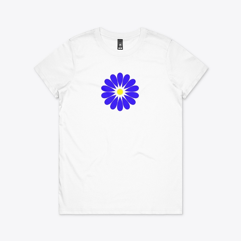 Sacred Geometry Blue Flower