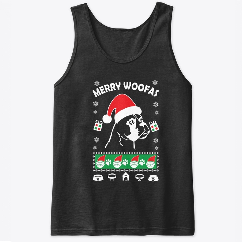 BOXER FUNNY CHRISTMAS SWEATER T-SHIRT 