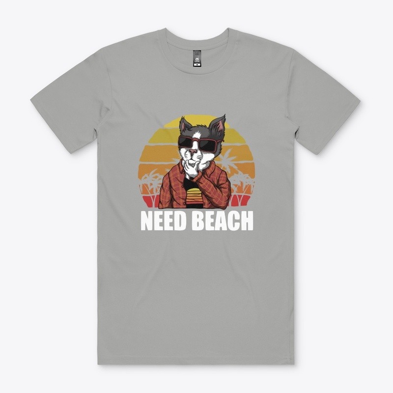 Cat Lover "Need Beach"
