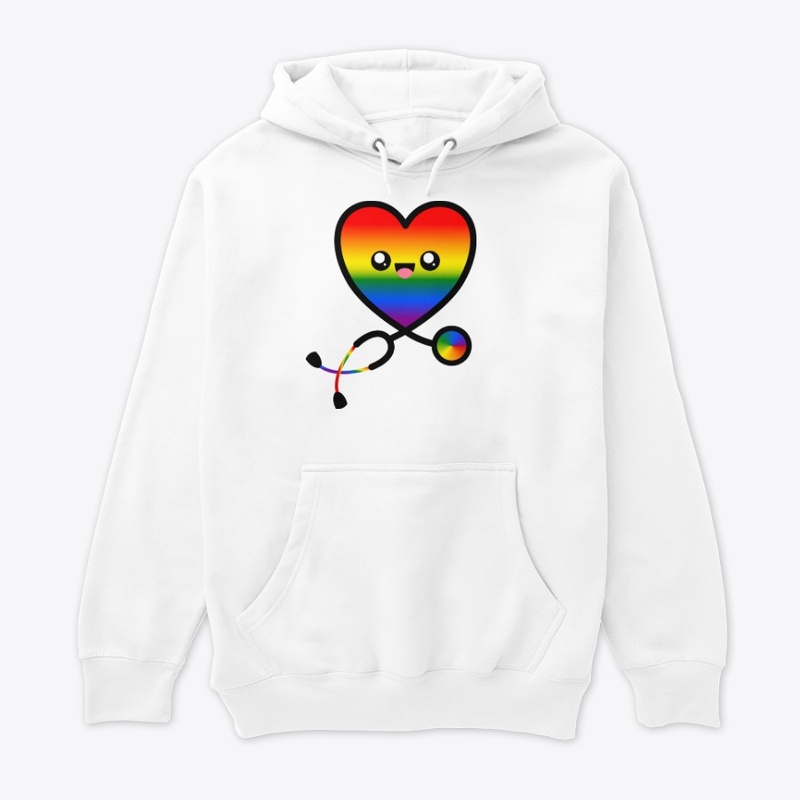 Stethoscope Heart Emoji Rainbow 1