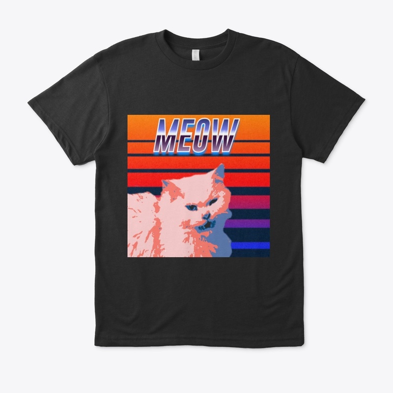 cat retrowave 80s