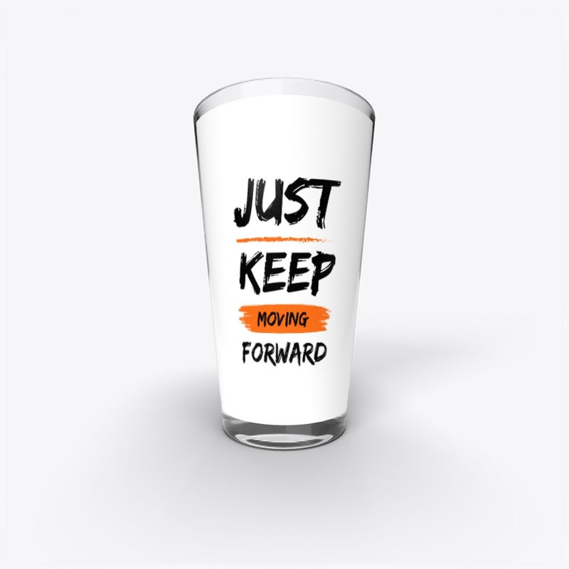 Moving Forward White Graphic T-Shirt