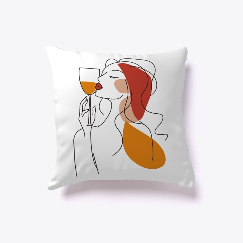 Abstract Minimalist Art for Wine Lovers