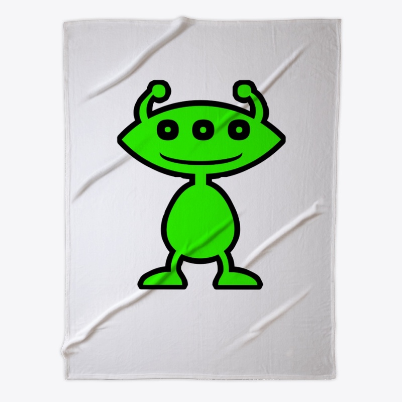 Alien Green ET 3 Eyes Design