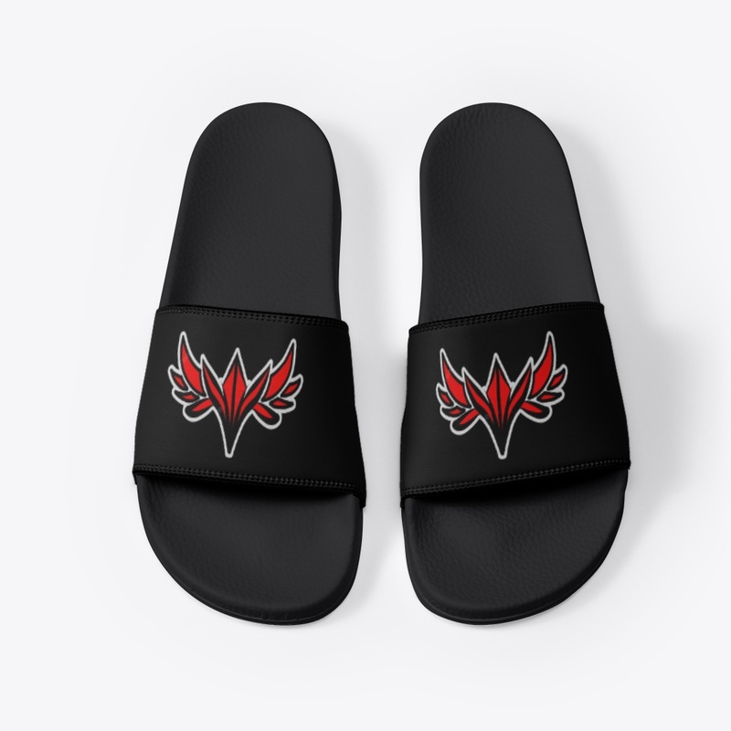 Black Slide with Dynamic Color Graphics