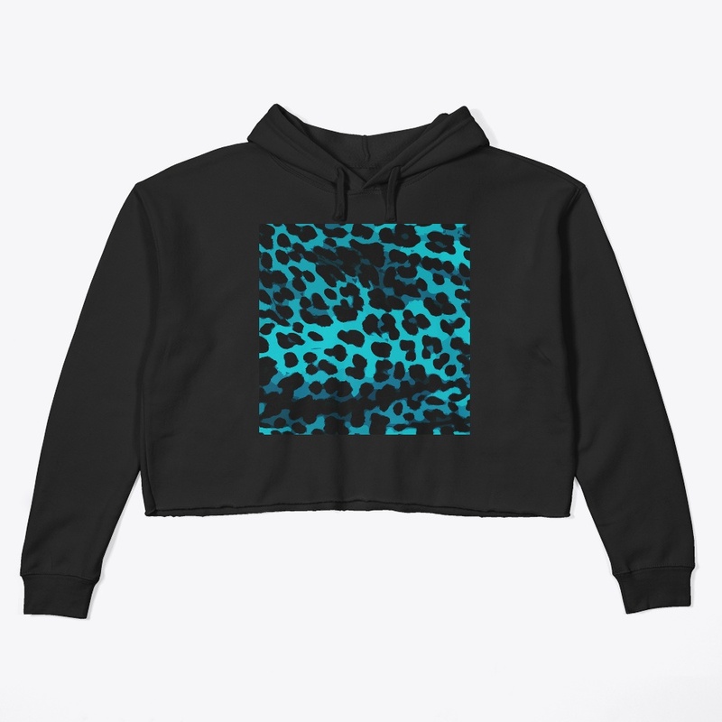Turquoise Abstract Cheetah Print  