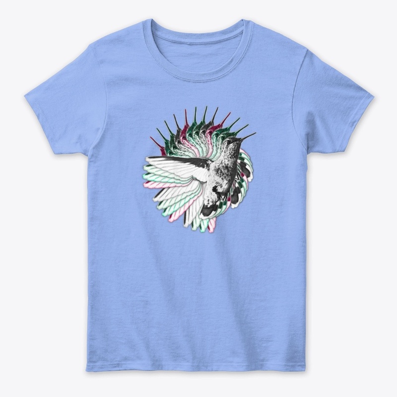 Women's Hummingbird Swirl Design