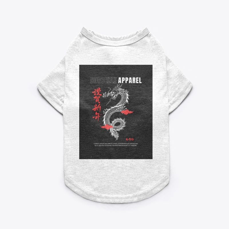 Hand-DrawnBlackRed Hoodie & T-Shirt Set"