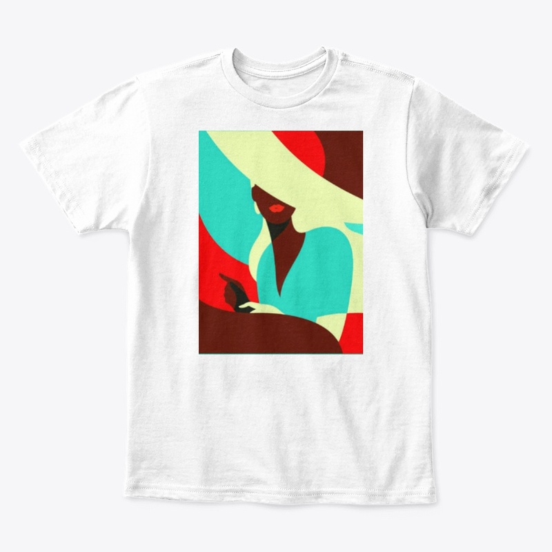 Modern portrait printed art