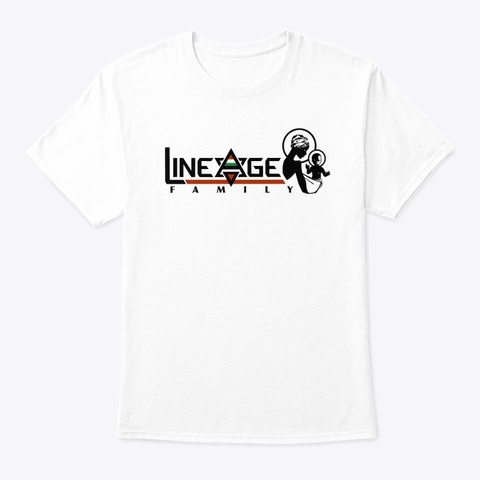 Lineage Family   Logo   T Shirt White Camiseta Front