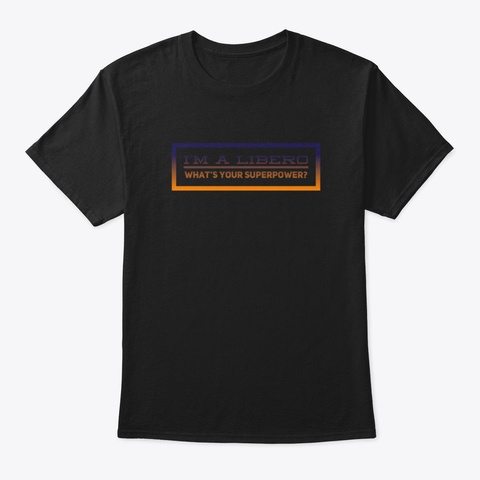 Libero Black T-Shirt Front