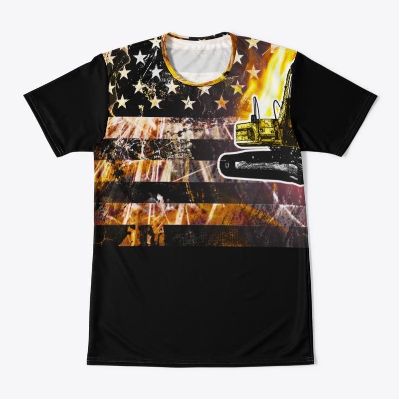 Excavator Flag Sparks