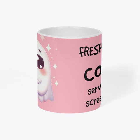 Freshly Boo'd Coffee Cup Pastel Pink Camiseta Right
