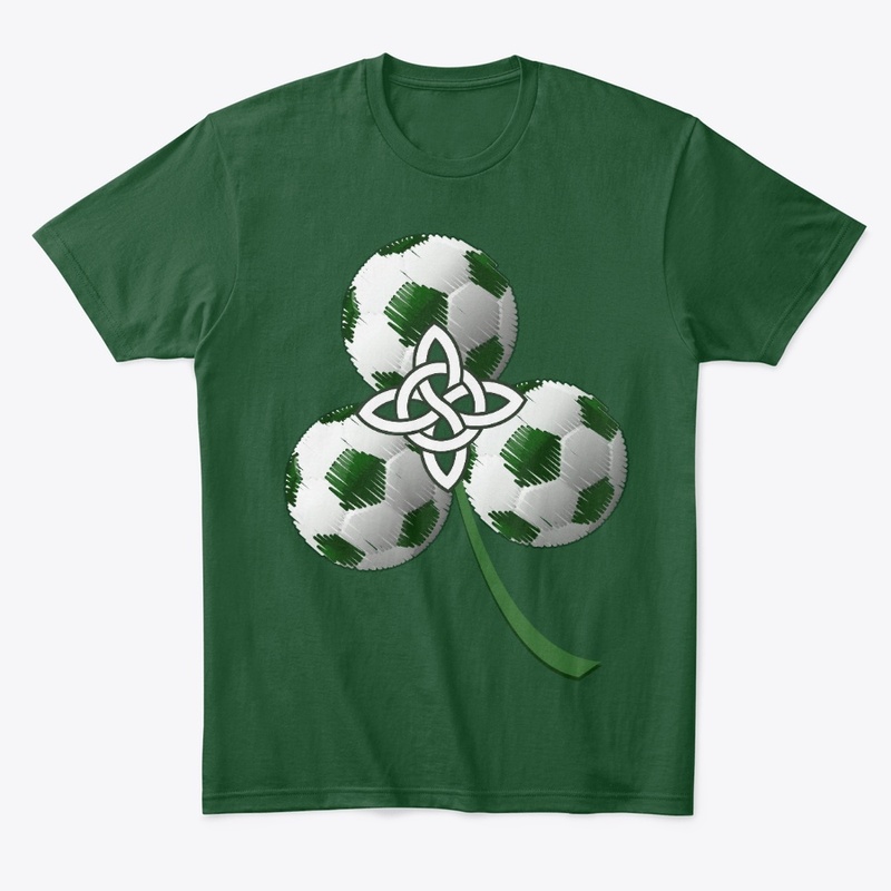 Soccer Ball Celtic Knot St Patricks Gift