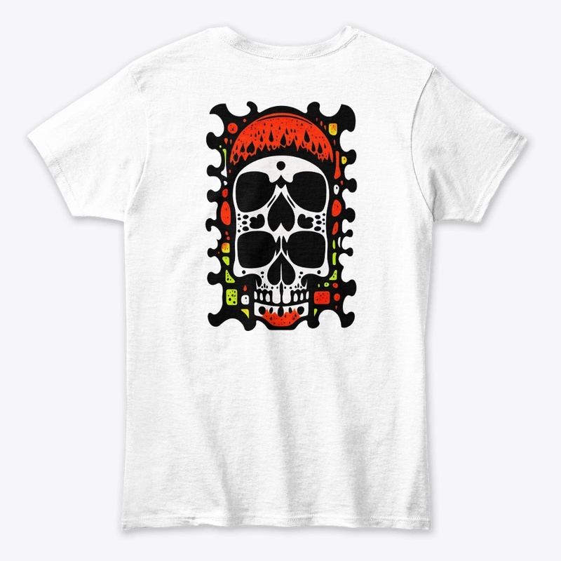 Skull horror by romero brito Tshort 