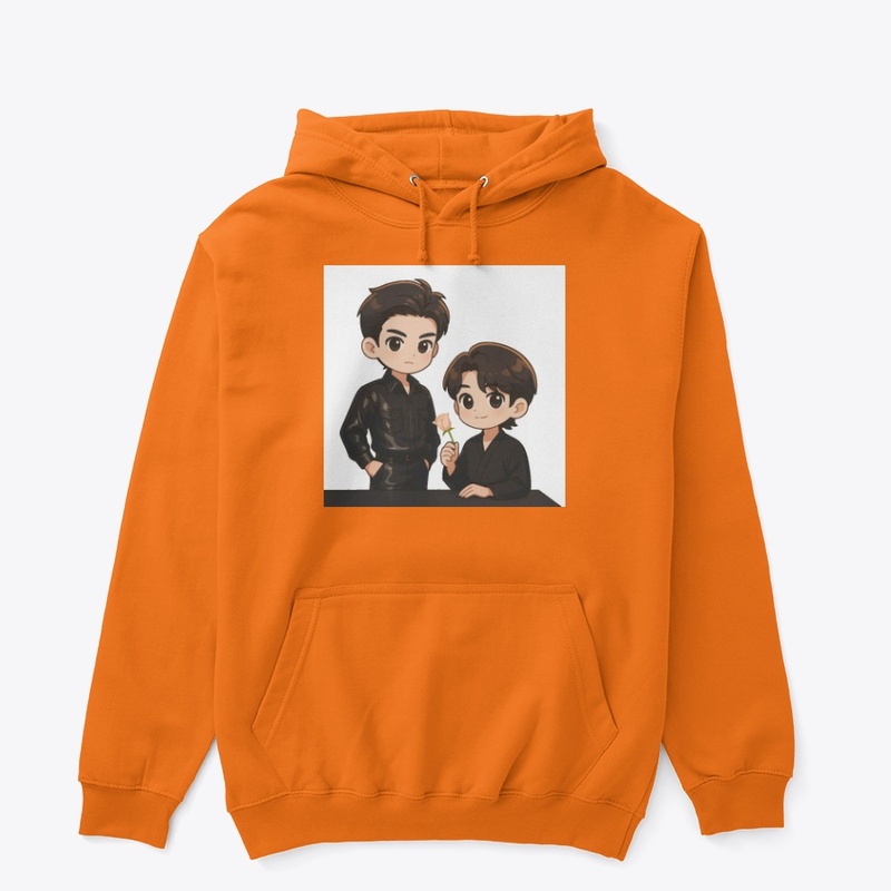 BJYX Chibi Duo | Black Outfit & Rose